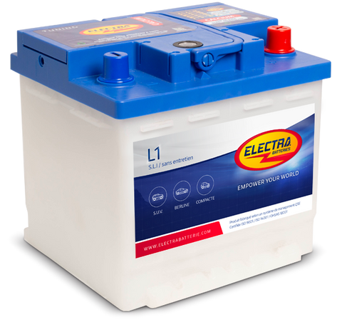 BATTERIE ELECTRA L1 55 AH 460A (EN)